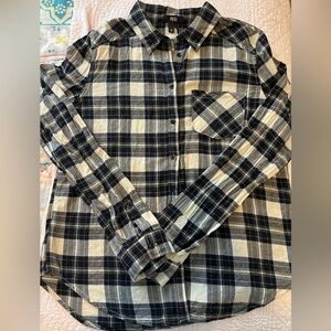 PAIGE flannel, navy, 100% cotton M